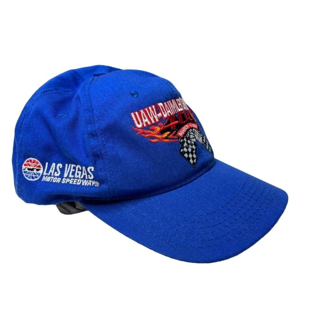 Vintage‎ Chrysler 400 Racing Hat Snap Back Blue Las Vegas Speedway Y2K Me…